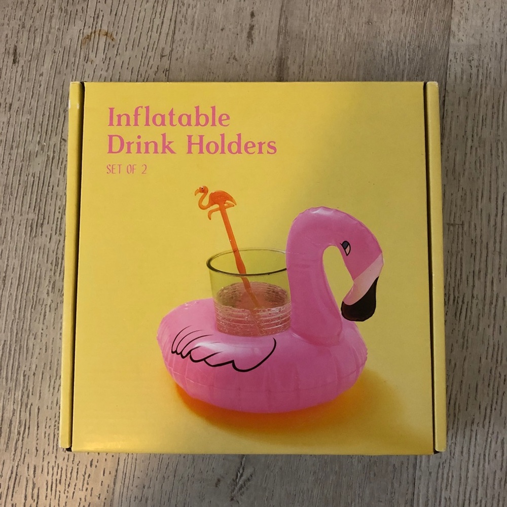 Urban Outfitters flamingo drink holders (set of 2)